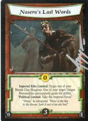 Naseru's Last Words SIGNED FOIL